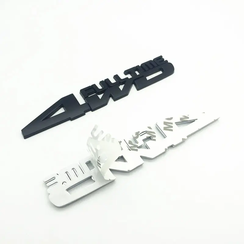 4WD FULL TIME Chrome 4X4 Four Wheel Drive Car Styling Emblem 3D Badge Sticker Fender Trunk Letters Numbers For Jeep SUV Sport | Автомобили