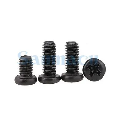 

Qty50 M6 Phillips Pan Head Machine Screws Black Steel