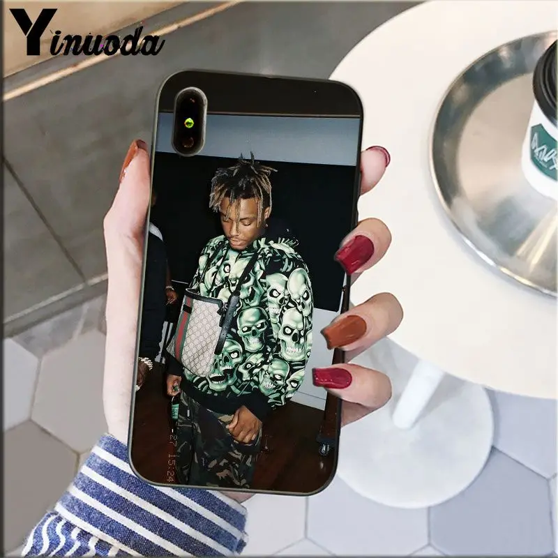Yinuoda Juice WRLD Мягкий Силиконовый ТПУ чехол для телефона Apple iPhone 8 7 6 6S Plus X XS MAX 5 5S SE XR мобильный чехол - Цвет: A12