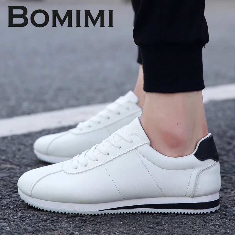 BOMIMI/Мужская парусиновая обувь Весенняя модная мужская на плоской подошве