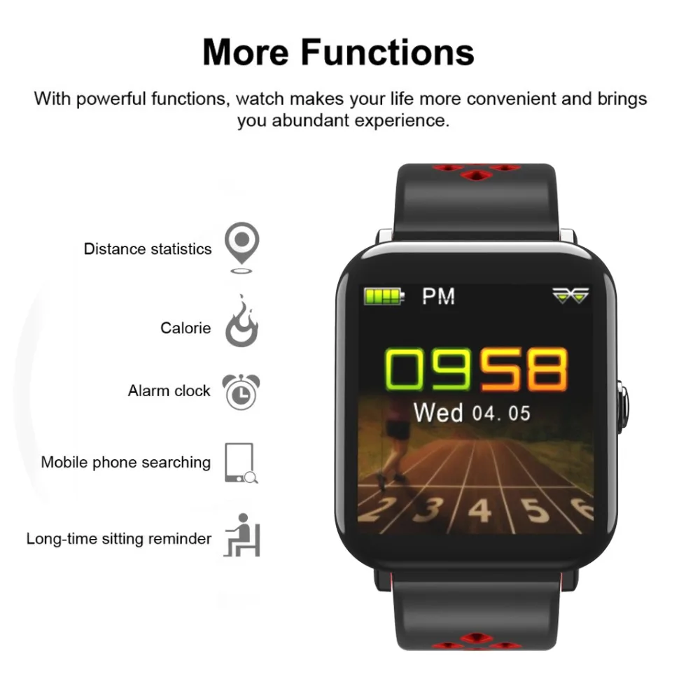 696 Смарт часы DM06 спортивные Smartwatch Ip68 Водонепроницаемый браслет Ui шагомер