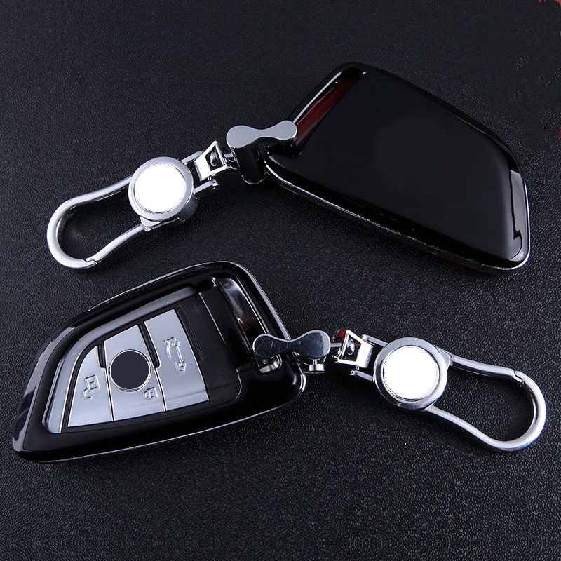 Крашеный автомобильный чехол держатель для ключа кольцевая цепь ABS + сплав BMW X3 X4 X5