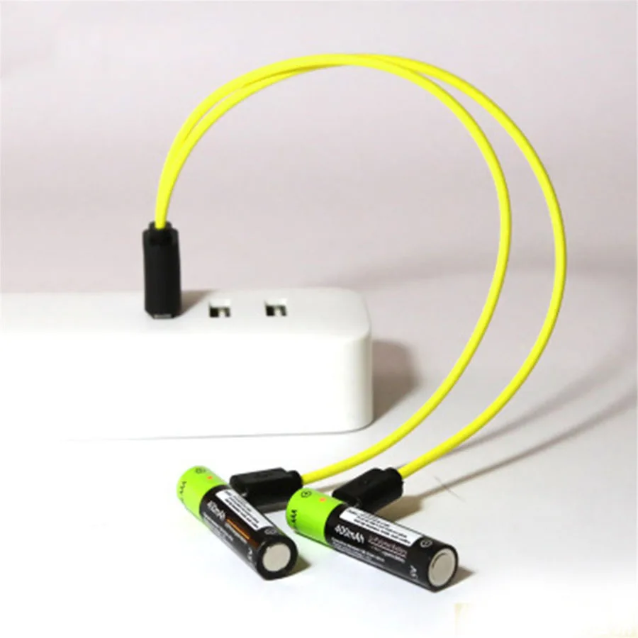 AAA 1 5 V 400mAh USB перезаряжаемая батарея Универсальные ZNT7 литий полимерные батареи с