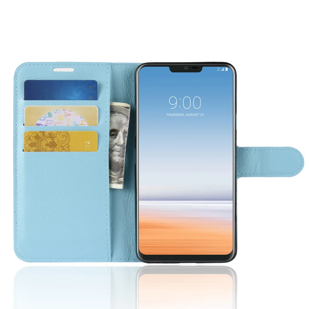 G7 чехол ThinQ для LG Чехол 6 1 дюйма Роскошный телефона из искусственной кожи Fit G 7 флип