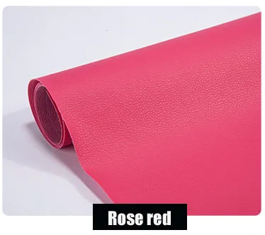 rose red Новое поступление, хорошее качество, самоклеящаяся кожаная накладка для ремонта дивана, для автомобильного кресла, кровати, сумки, нашивки, наклейки для кожи, для ремонта дивана, для ремонта кожи - Название цвета: rose red