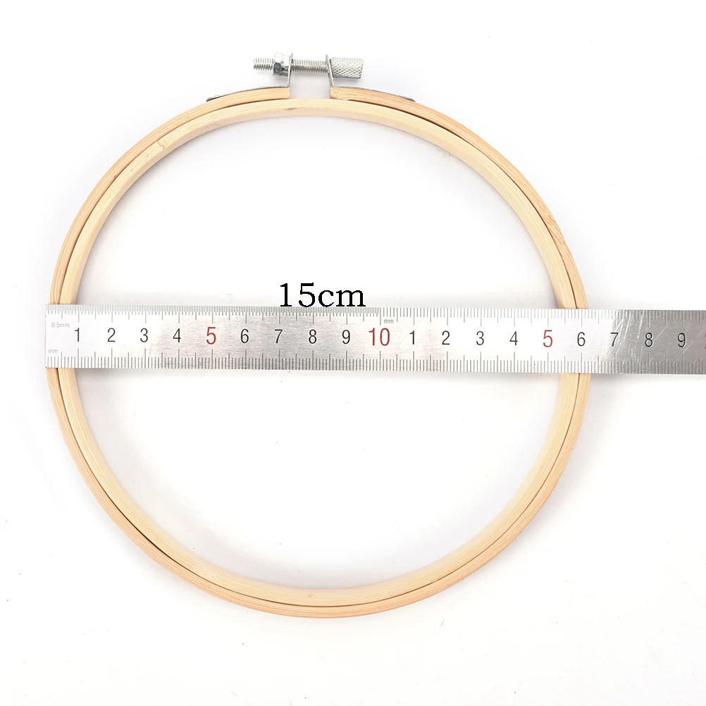 15cm 13/15/18/20/26/набор рамок для вышивания, бамбуковые деревянные кольца для вышивания крестиком, инструменты для рукоделия - Цвет: 15cm