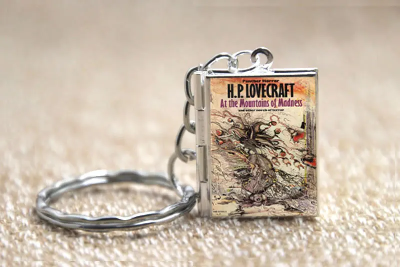 H.P. Lovecraft Cthulhu миф книжка Обложка медальон ожерелье брелок серебряный и бронзовый