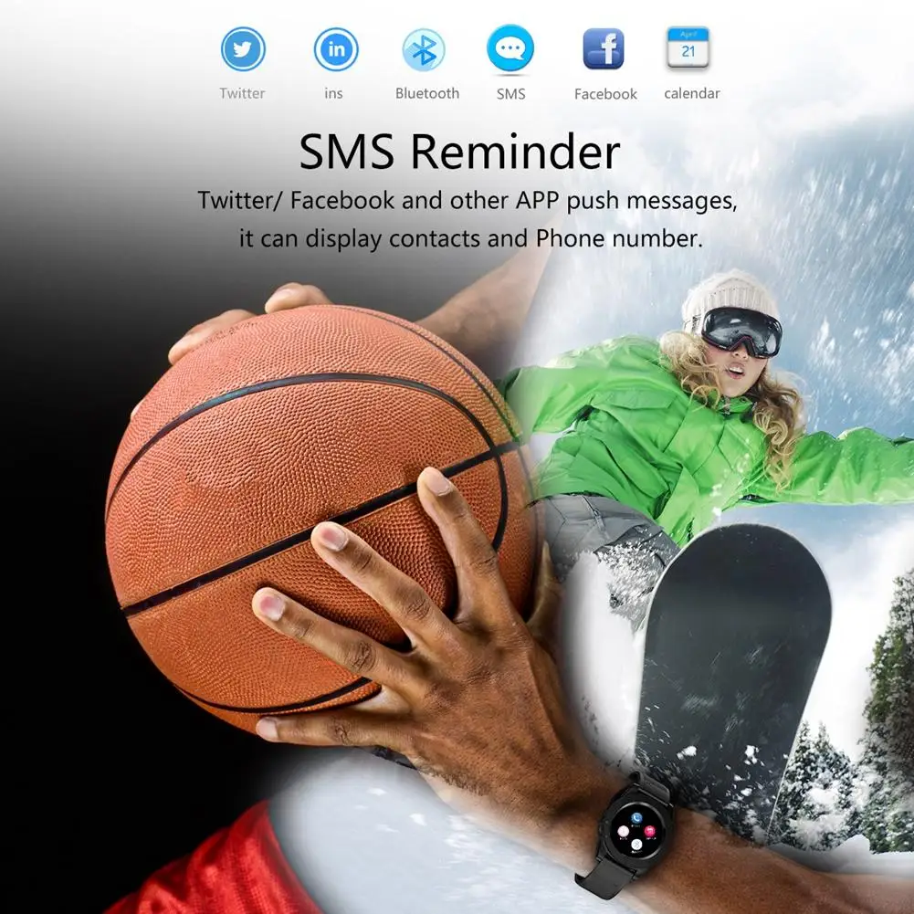 Умные часы F18 с круглым экраном Bluetooth вставной картой спортивный шаг MTK6261 Прямая