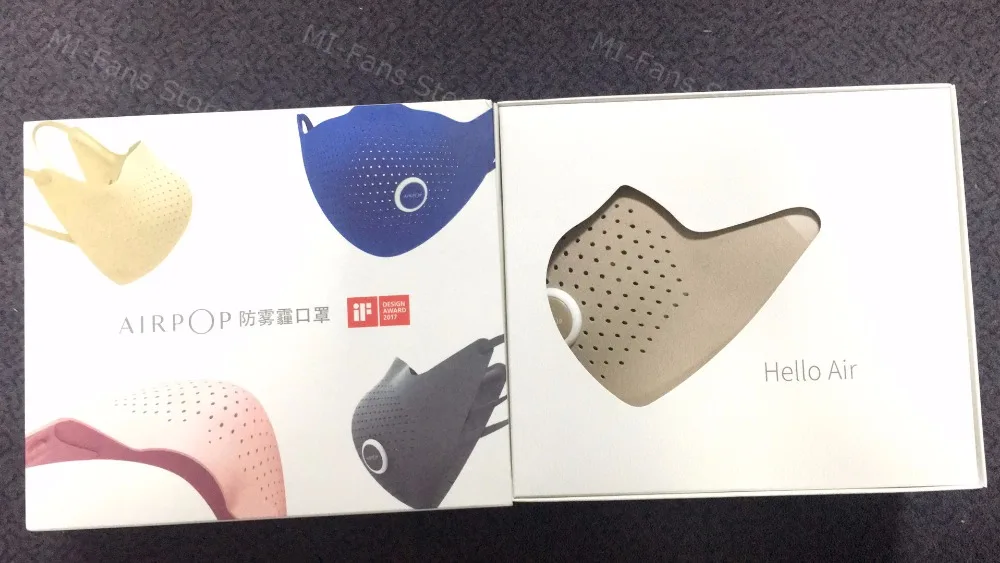 Xiaomi AirPOP Air Wear PM0.3 анти-Дымчатая маска для лица с фильтром 4 шт. регулируемые удобные маски для лица 4 цвета