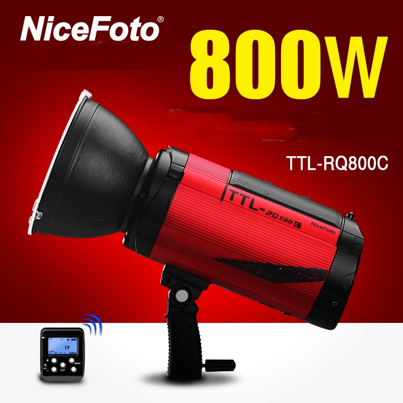 

NiceFoto TTL-RQ800C TTL 2.4G Wireless GN78 HSS 1/8000S Studio Flash High Speed Speedlite with Transmitter for Canon DSLR Camera