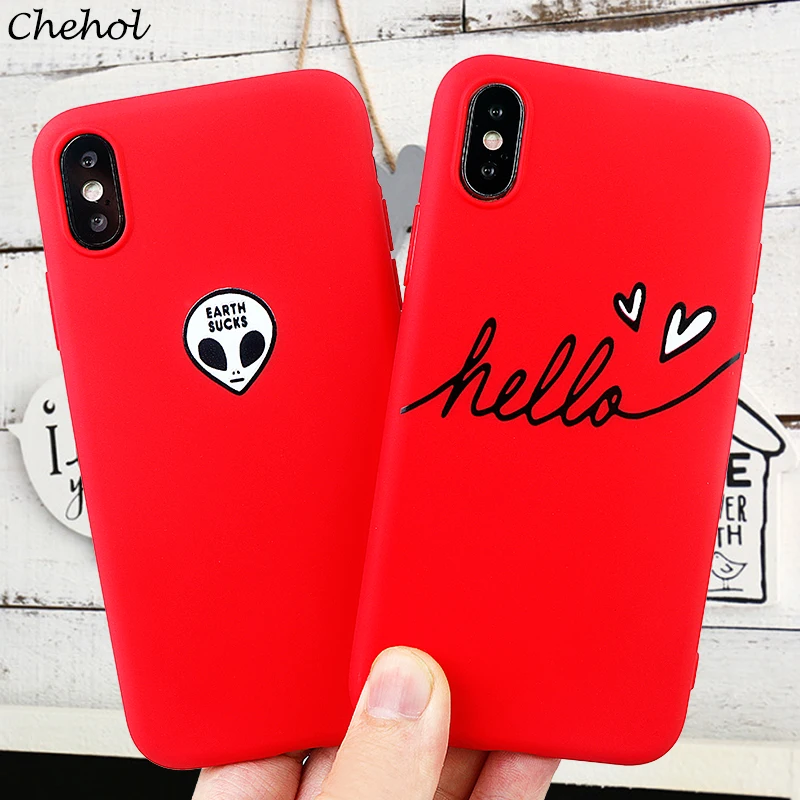Забавные Чехлы для мобильных телефонов IPhone 6 s 7 8 Plus X XS MAX XR чехол Hello Мягкий ТПУ