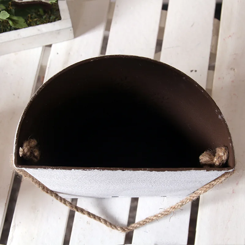 Винтажная металлическая ваза в виде птицы подвесное ведро для искусственных