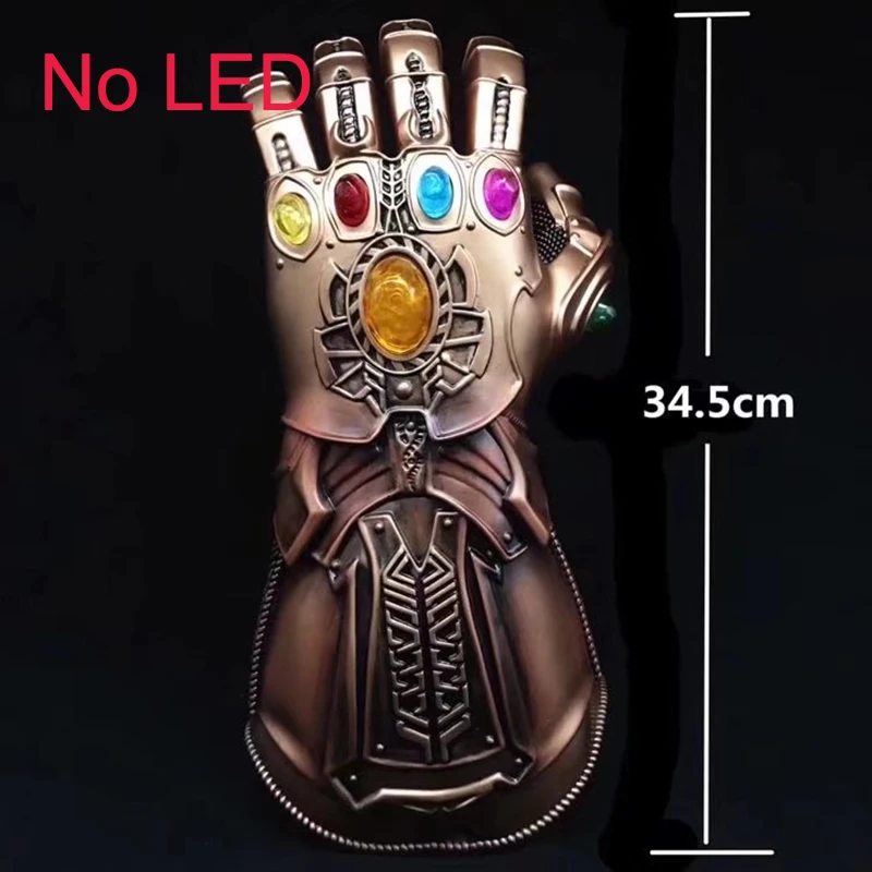 Светодиодный светильник Thanos Gauntlet Косплей светодиодный перчатки ПВХ игрушки для детей и взрослых подарок костюм реквизит