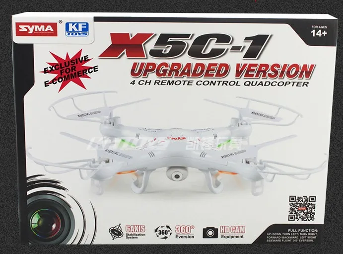 Rc дрон с HD камера SYMA X5C 1 ( обновленная версия ) 2.4 г 4CH 6 осевой вертолет Quadcopter ар.