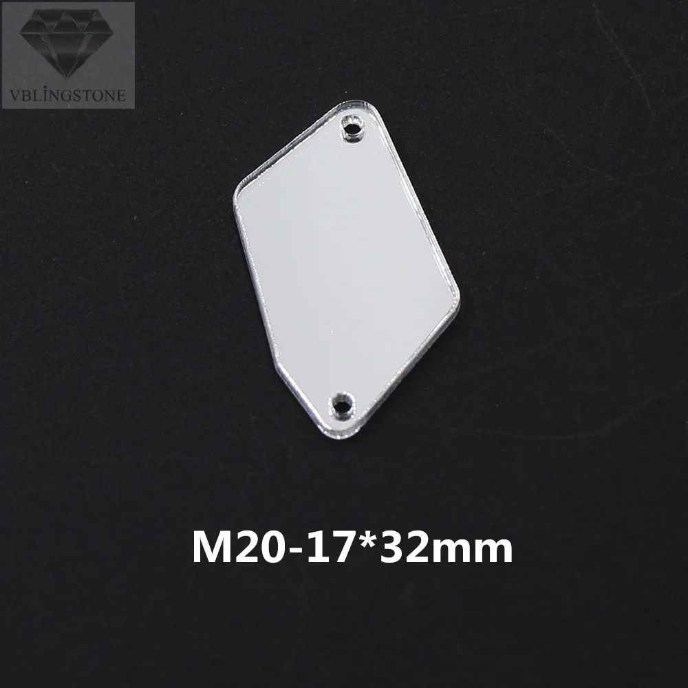 M20 20-50 шт. Необычные прозрачные зеркальные Пришивные Акриловые Блестящие стразы 30 форм с плоской задней частью пришивные камни для платьев, аксессуары для одежды - Цвет: M20