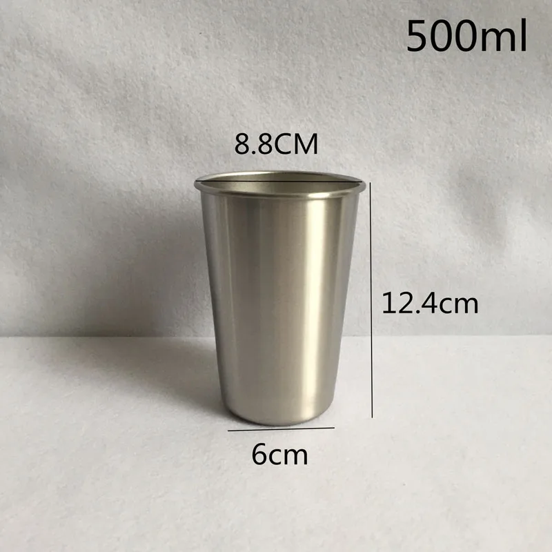 50 штук 500 мл Rvs чашки с силиконовой крышкой Sap Bier cup 16 oz Tumbler Keuken Drinken mok | Дом и сад