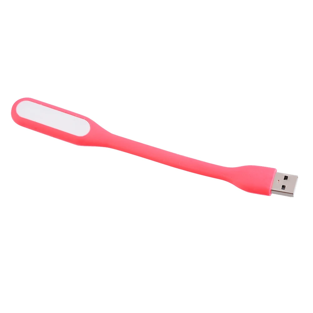 light red Креативный USB Гибкий портативный мини-вентилятор и USB СВЕТОДИОДНЫЙ светильник для power Bank& notebook& Computer Lamp - Испускаемый цвет: light red