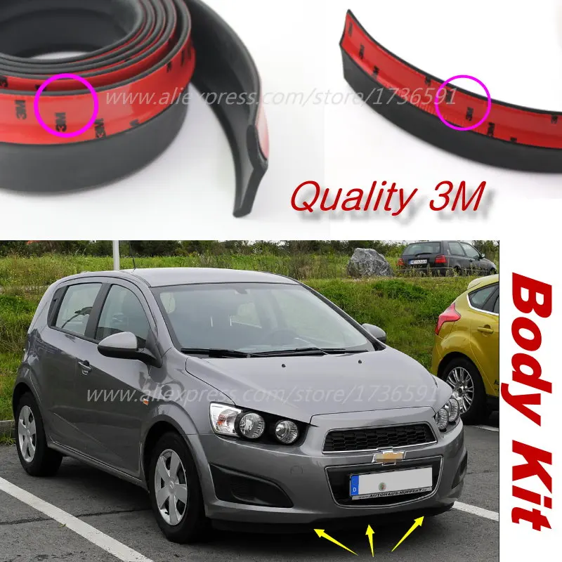 Для Chevrolet Aveo T200 T250 T300 2002 ~ 2015 автомобильный передний и задний бампер разделитель