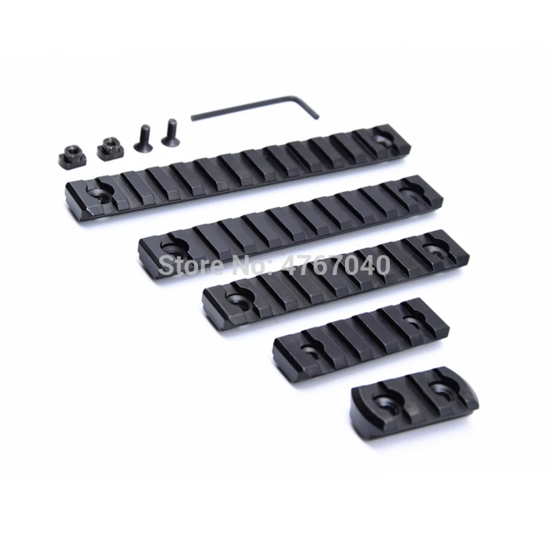 Высокое качество 3 5 9 11 13 слотов MLOK m-lok рельсовая база Handguard раздел ar15 M4 Handguard Алюминиевый Picatinny Weaver для охоты