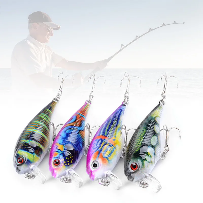 1 шт. маленькая мини Рыболовная Снасть см/9 г окрашенная картина 8 #2 твиety крючок с 3D