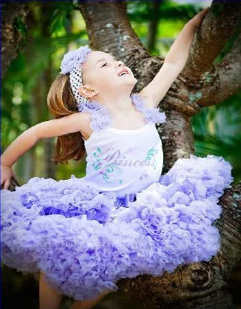 Шифоновые пушистые юбки-пачки для маленьких девочек Юбки принцессы летняя
