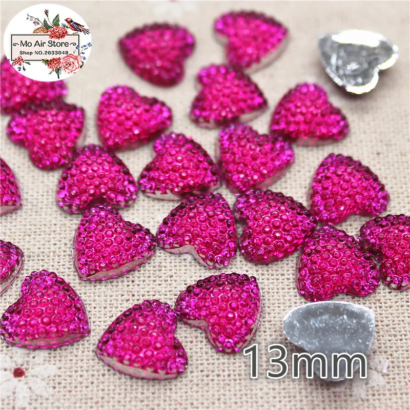 100 шт блестящее сердце акриловая плоская спина кабошон искусство поставка