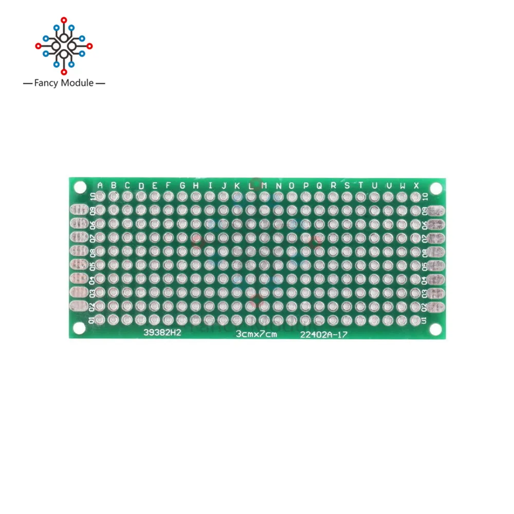 Двухсторонний прототип печатной платы для хлеба луженая Универсальная 3x7 см 30x70