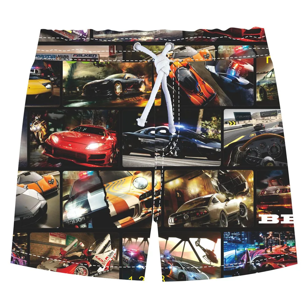 Детские спортивные шорты для мальчиков с рисунком Красивые свободные принтом