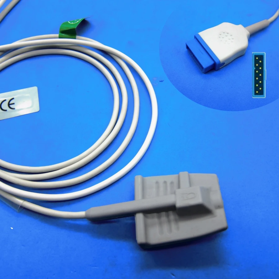 

Long cable adult soft silicone spo2 sensor for GE dash2500 dash1800 nellcor oximax patient monitor