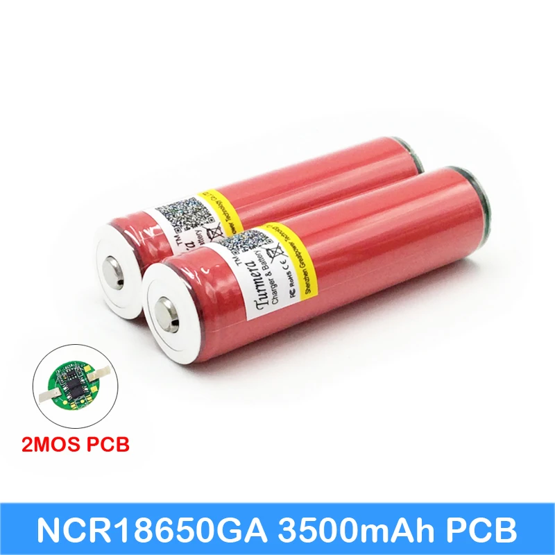 Оригинальный 18650 ga 3500mah для sanyo ncr18650ga Защищенный фонарика внешний аккумулятор Turmera
