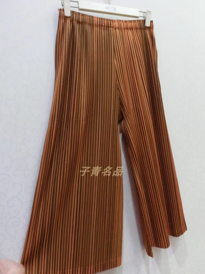 Женские свободные брюки Changpleat плиссированные Miyak с эластичной резинкой на талии