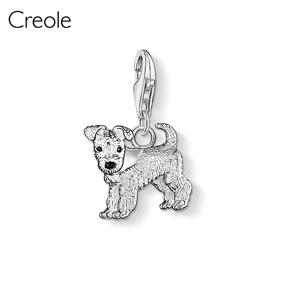Dog Лягушка жемчужный хрустальным кленовый лист метеоритная собака Божья коровка ангел-хранитель подвеска, модные ювелирные изделия 925 серебро подарок - Окраска металла: Dog