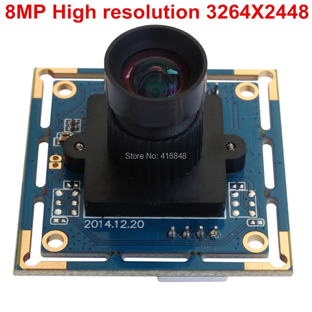38*38 мм usb pcb плата 8MP MJPEG 15fps 3264X2448 HD Sony IMX179 сенсор 75 градусов без дистилляции