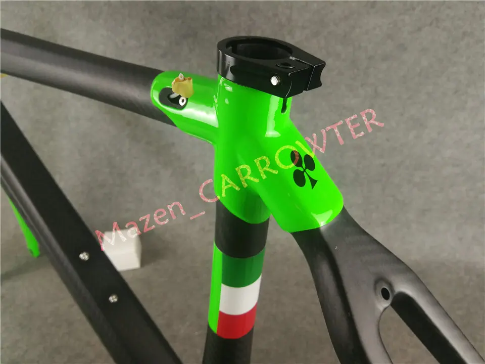 T1000 3K матовый-глянцевый черно-зеленый Colnago C60 карбоновая рама для дорожного велосипеда C60 с XS/S/M/L/XL на ваш выбор