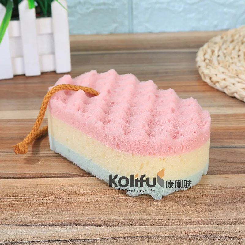 Kolifu 1 шт. шар для ванны скруббер душа сетка очистки тела Нейлоновая губка богатые