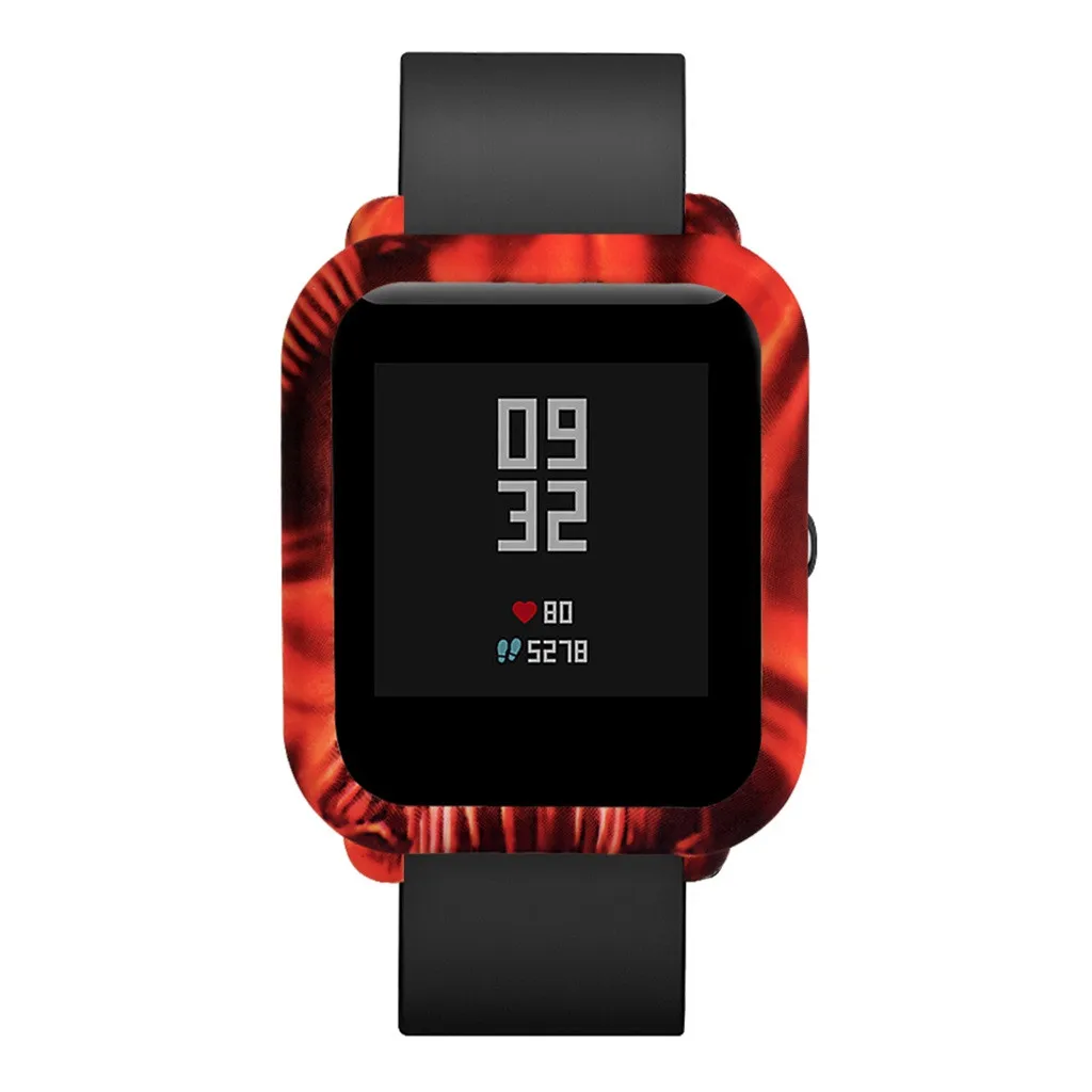 Прочный моды часы Чехлы мягкие из кожи TPU полная защита чехол для Xiaomi Huami Amazfit Bip Молодежные Часы Простой Чехлы для часов протектор