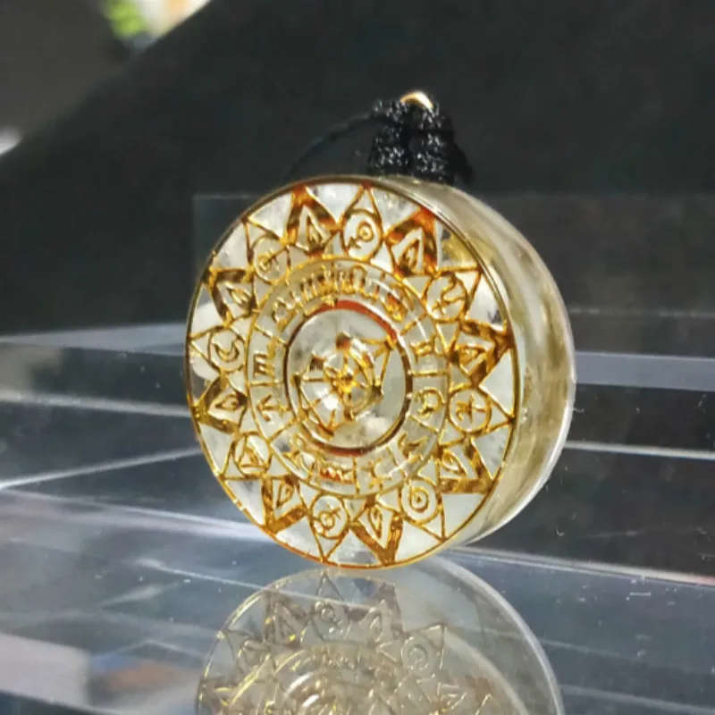 Orgone Хрустальное энергетическое колье с целебным кулоном помогает вызвать удачу