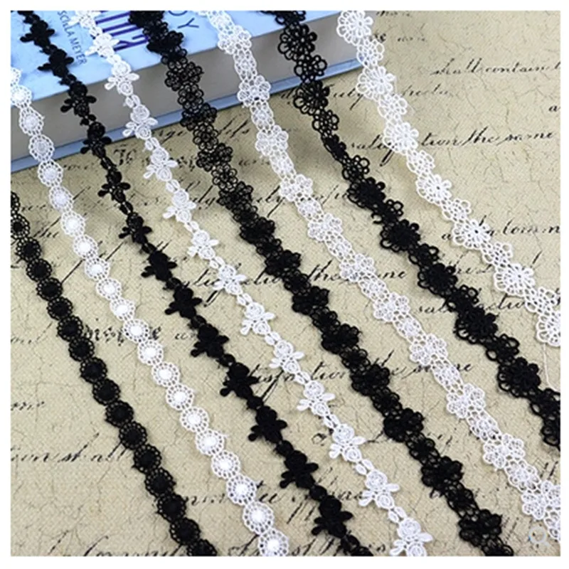 

1cm-2cm narrow side lace accessories sofa curtain skirt decoration water soluble hollow fabric tassel fabric