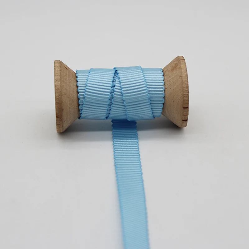 9mm Sky Blue 3/" 9 мм Petersham однотонные ленты светильник Орхидея слоновая кость Небесно-Голубой 25 мм 1" Полосатый Черно-белый полосатый Печатный для рукоделия - Цвет: 9mm Sky Blue