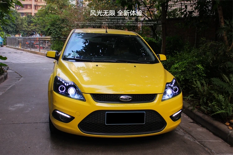 AKD автомобильный Стайлинг для Ford Focus фары 2009-2011 Focus 2 светодиодный налобный фонарь DRL Hid головной фонарь Angel Eye Bi Xenon луч аксессуары