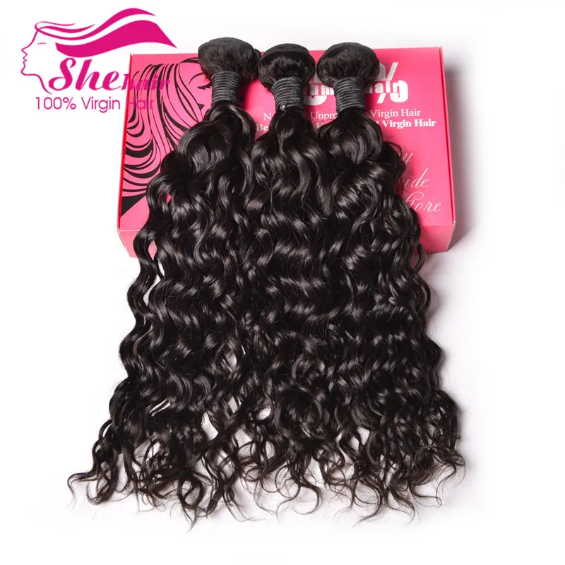 Перуанский Девы Волос Естественная Волна 3 Шт. Влажную и Волнистое Вьющиеся