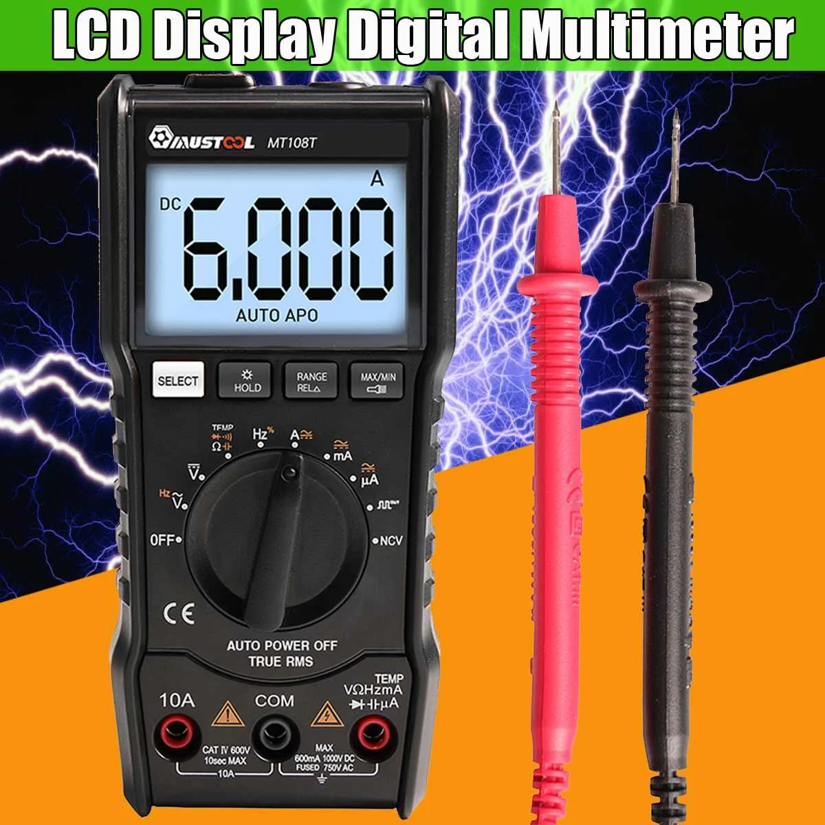 MUSTOOL MT8205 MT8206 MDS8207 MT108T MT110 2 в 1 цифровой Интеллектуальный Ручной осциллограф мультиметр AC/DC сопротивление