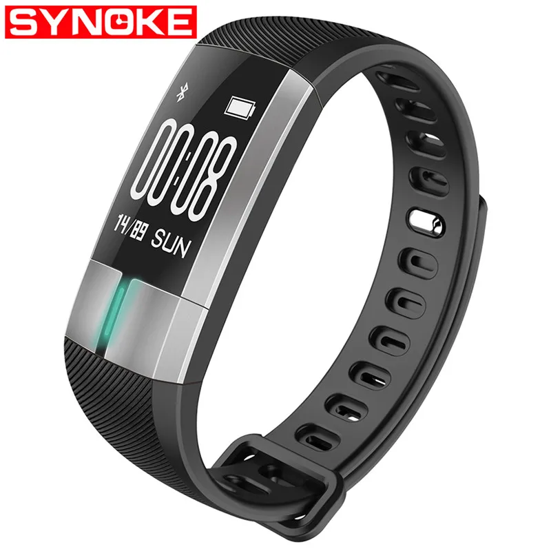 SYNOKE новые мужские женские наручные часы Bluetooth умные спортивные часы с контролем сердечного ритма спортивный режим Водонепроницаемый Фитнес