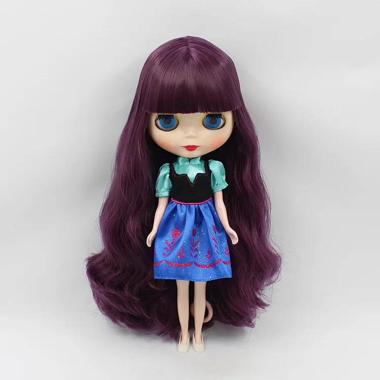 Free shipping Nude action figure dolls black doll (purple hair ) | Игрушки и хобби