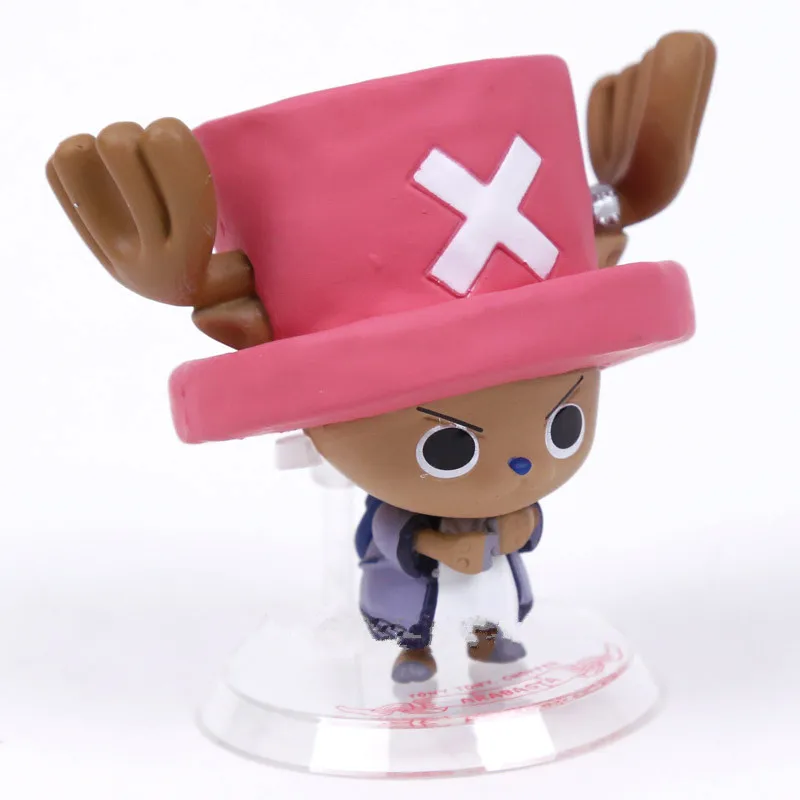 5 шт./компл. Tony Chopper Karoo Kung Fu Manatee Pell Q Версия ONE PIECE 8 см Модель Коллекционная игрушка