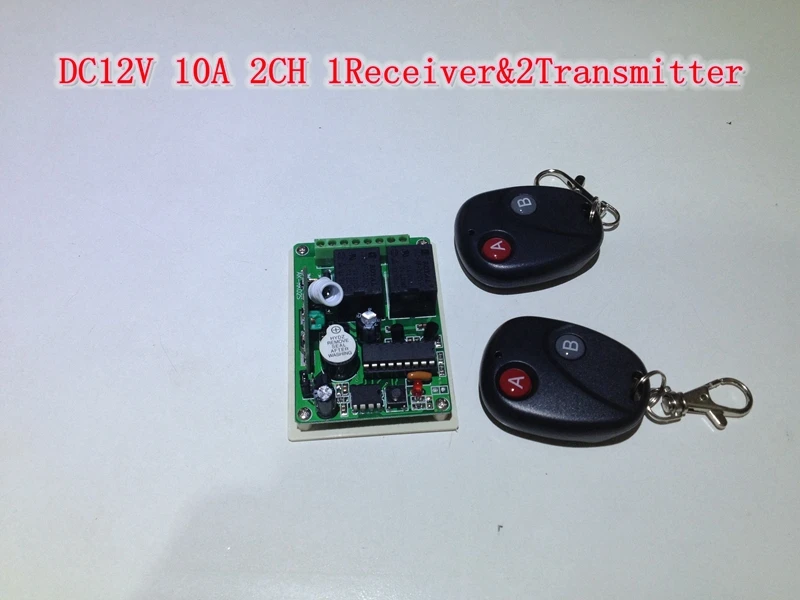 DC12V 10A 2 CH RF Wireless Remote Control On/Off Switch Transmitter and Receiver Relay Controller | Обустройство дома