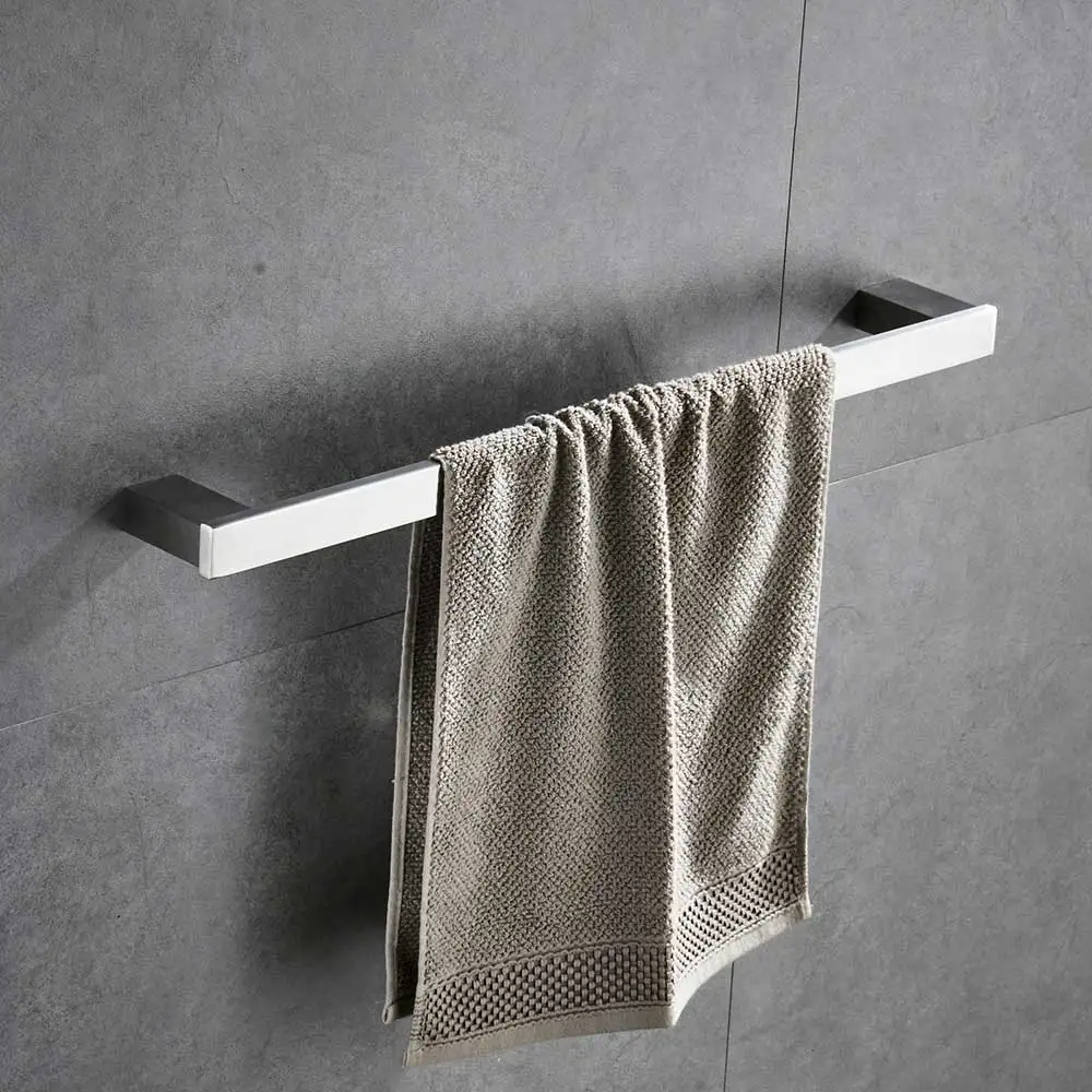 Single Towel Bar SUS 304, нержавеющая сталь, набор аксессуаров для ванной комнаты, матовый никель, держатель для зубных щеток, держатель для бумаги, держатель для полотенец, аксессуары для ванной комнаты - Цвет: Single Towel Bar