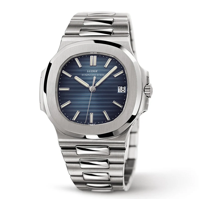 LGXIGE patek Топ Элитный бренд Модные мужские Бизнес часы водостойкие наручные