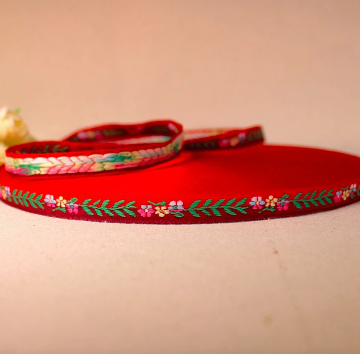 10yards Embroidery Ethnic Jacquard Webbing Woven Tape Lace Trim Ribbon Band 1cm Floral Boho DIY Garment Gift Hair Clip Accessory | Дом и сад