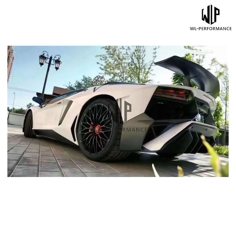 LP700 до LP750 стекловолокно передний бампер задний спойлер для Lamborghini Aventador 4 Superveloce